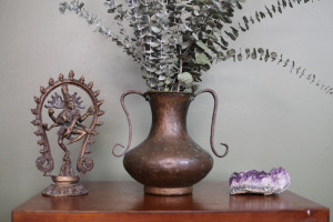 a flower vase on a table